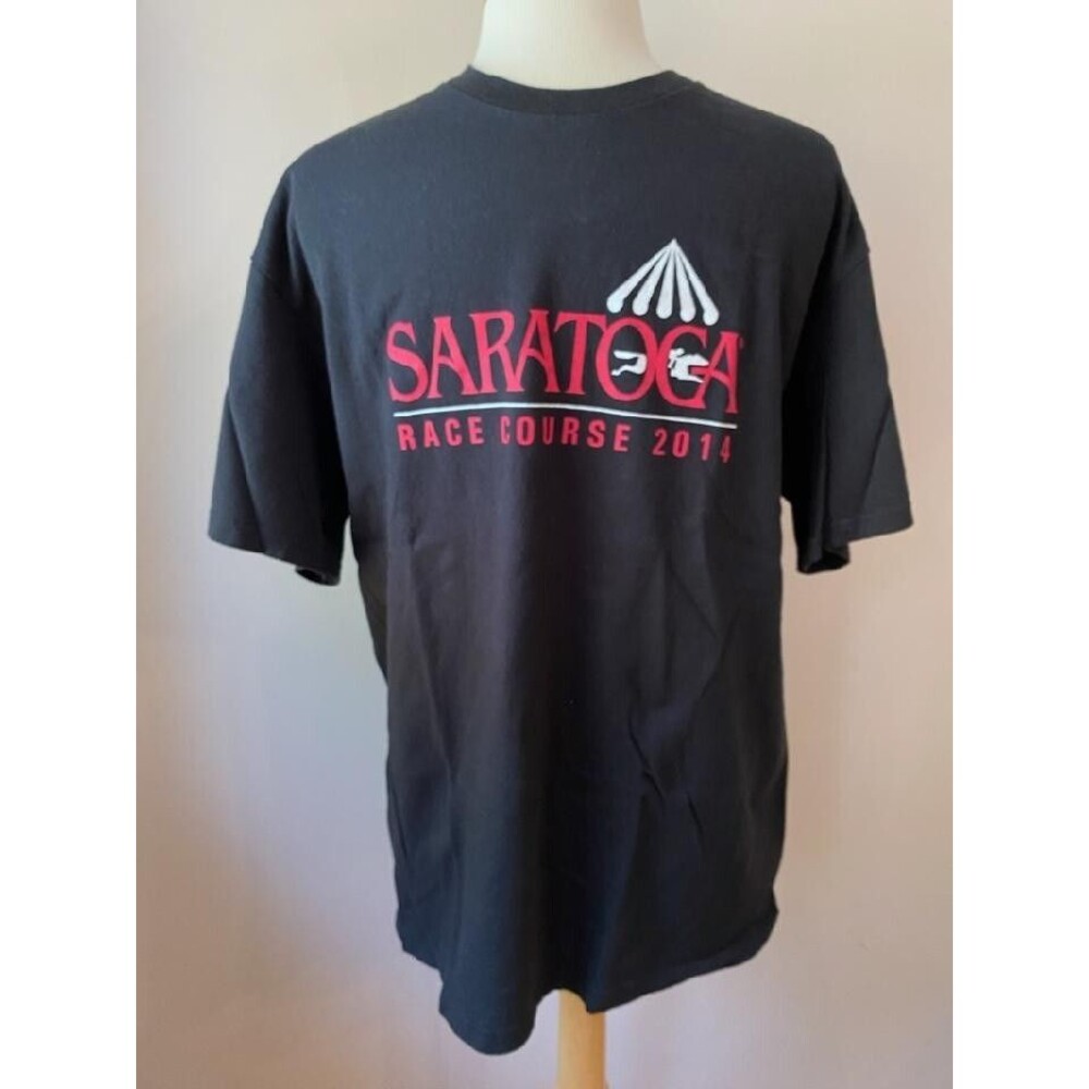Saratoga Race Course Stadium Give Away SGA 2014 Black T-Shirt Size M